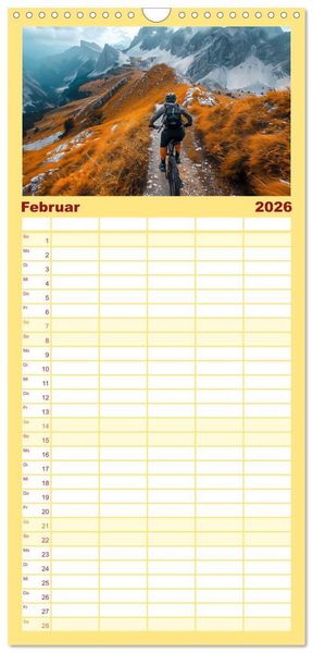 Produktbild: Familienplaner 2026 - Action pur - atemberaubende Hobbys mit 5 Spalten (Wandkalender, 21 x 45 cm) CALVENDO