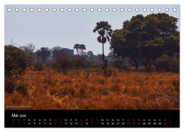Produktbild: SAMBIA IM HERZEN AFRIKAS (Tischkalender 2026 DIN A5 quer), CALVENDO Monatskalender