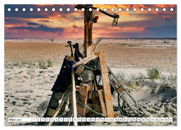 Produktbild: Strandgut Szenen (Tischkalender 2026 DIN A5 quer), CALVENDO Monatskalender