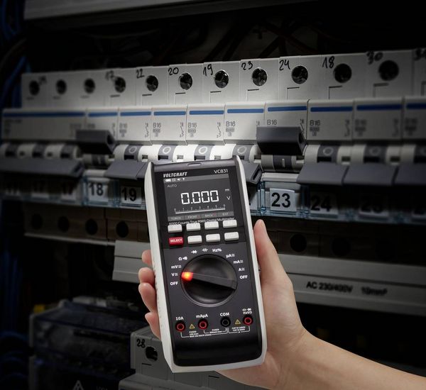Produktbild: VOLTCRAFT VC831 SE Hand-Multimeter digital LoZ CAT III 1000 V, CAT IV 600 V Anzeige (Counts): 6000