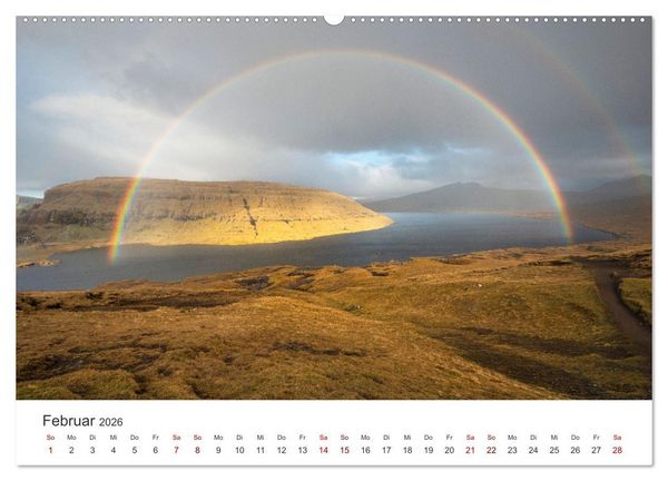 Produktbild: F&Auml;R&Ouml;ER INSELN - Herbstlichter (hochwertiger Premium Wandkalender 2026 DIN A2 quer), Kunstdruck in Hochglanz