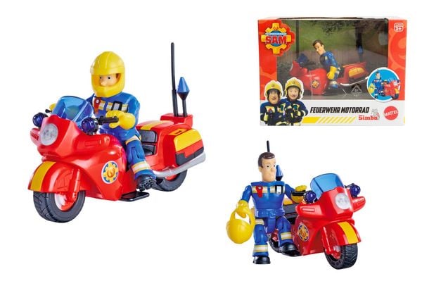 Produktbild: Sam Feuerwehr Motorrad mit Figur