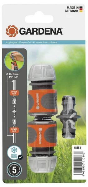 Produktbild: GARDENA 18283-20 Kunststoff Schlauchkupplung 13 mm (1/2") &Oslash;, Steckkupplung Set