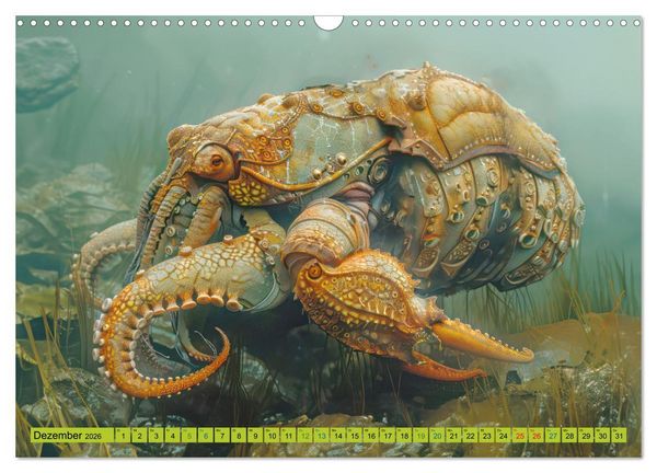 Produktbild: Fantastische Unterwasserkreaturen - Hybridtiere (Wandkalender 2026 DIN A3 quer), CALVENDO Monatskalender