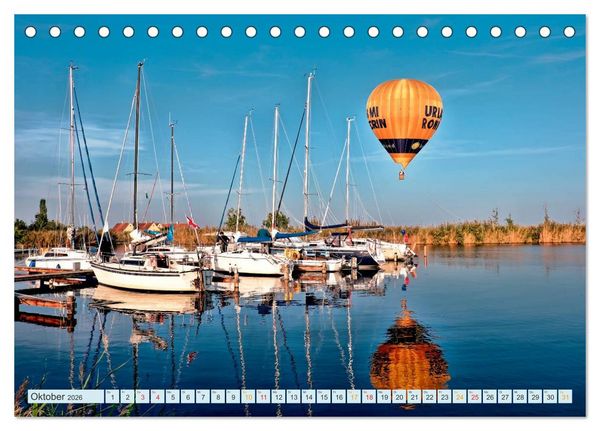 Produktbild: Segeln, Freiheit erleben (Tischkalender 2026 DIN A5 quer), CALVENDO Monatskalender