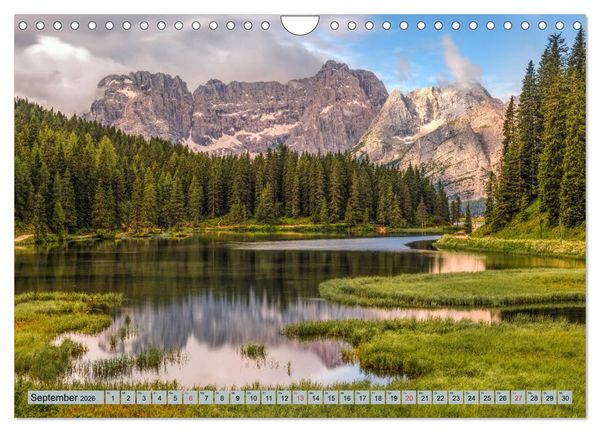Produktbild: Dolomiten, Alpenparadies im Norden Italiens (Wandkalender 2026 DIN A4 quer), CALVENDO Monatskalender