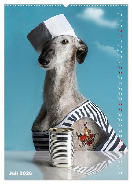 Produktbild: dogmuse deluxe (hochwertiger Premium Wandkalender 2026 DIN A2 hoch), Kunstdruck in Hochglanz