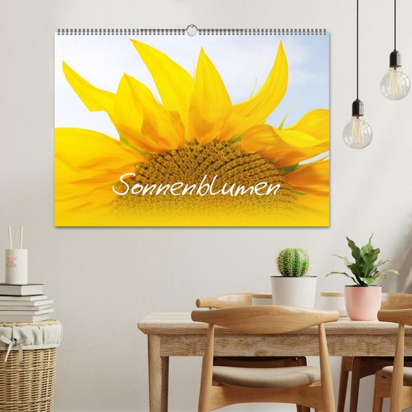 Produktbild: Sonnenblumen - die Blumen der Lebensfreude (Wandkalender 2026 DIN A2 quer), CALVENDO Monatskalender