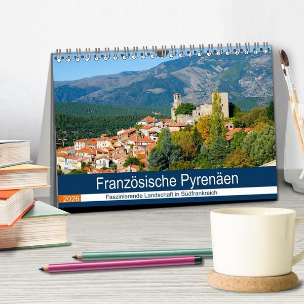 Produktbild: Franz&ouml;sische Pyren&auml;en (Tischkalender 2026 DIN A5 quer), CALVENDO Monatskalender
