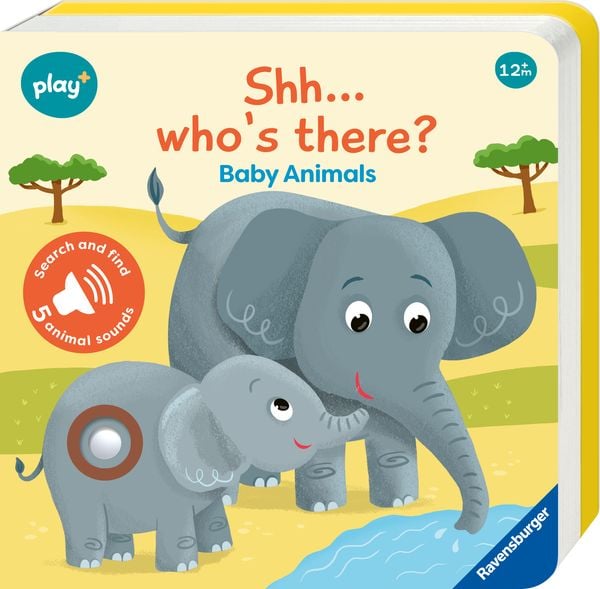 Play+ Shh ... Who's there? Baby Animals, Gebundene Ausgabe von Dynamo Limited, Ravensburger Verlag GmbH, 978-3-380-97009-5