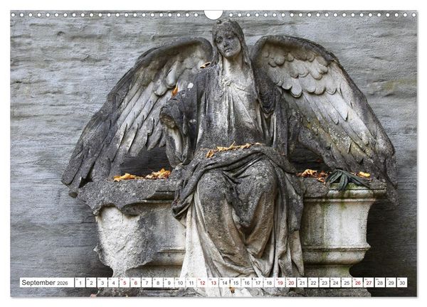 Produktbild: Alte Grabdenkm&auml;ler (Wandkalender 2026 DIN A3 quer), CALVENDO Monatskalender