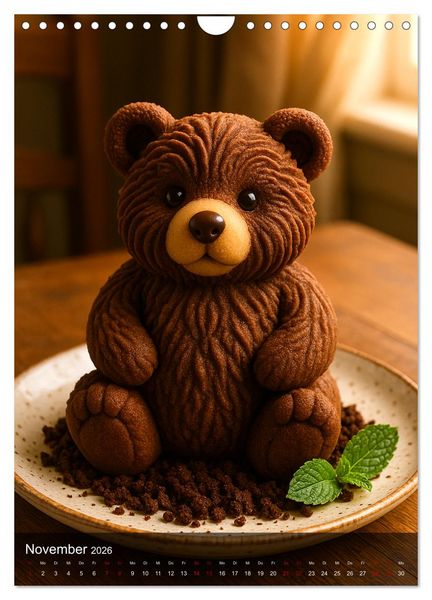 Produktbild: Tierische Desserts (Wandkalender 2026 DIN A4 hoch), CALVENDO Monatskalender