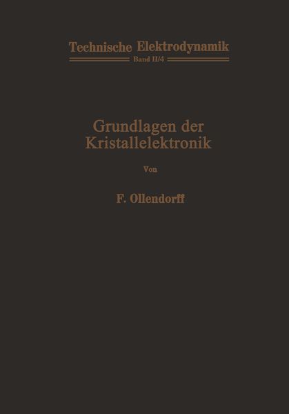 Produktbild: Grundlagen der Kristallelektronik