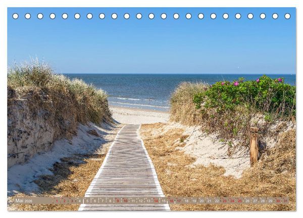 Produktbild: Inselliebe Langeoog (Tischkalender 2026 DIN A5 quer), CALVENDO Monatskalender