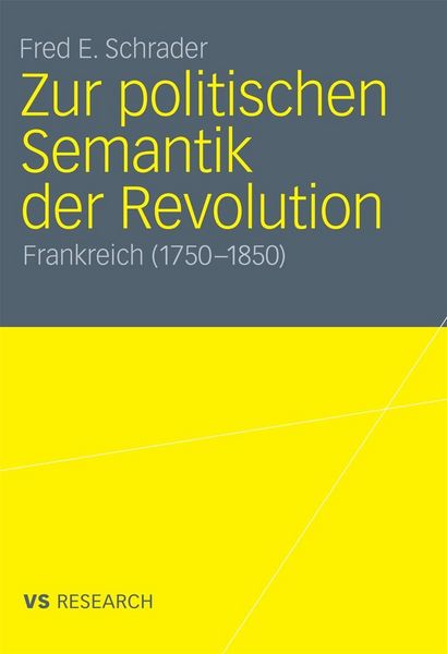 Produktbild: Zur politischen Semantik der Revolution