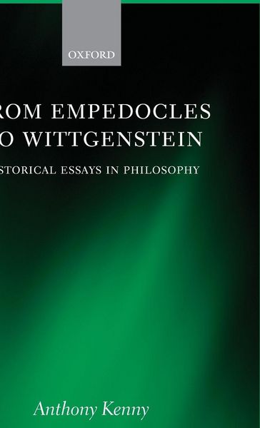 Produktbild: From Empedocles to Wittgentstein