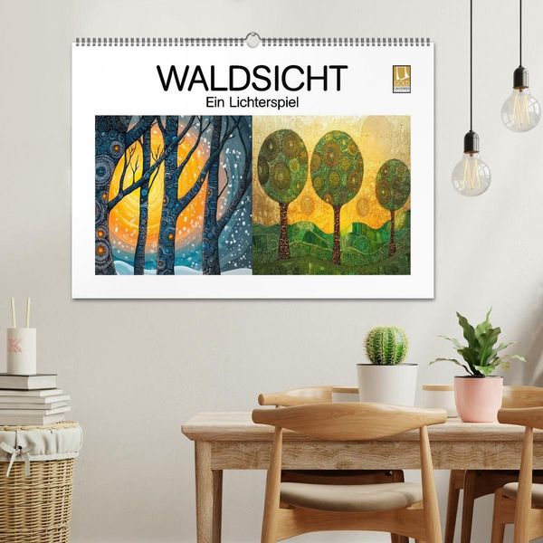 Produktbild: Waldsicht - Ein Lichterspiel (Wandkalender 2027 DIN A2 quer), CALVENDO Monatskalender
