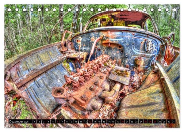 Produktbild: Autofriedhof Ryd (Tischkalender 2026 DIN A5 quer), CALVENDO Monatskalender