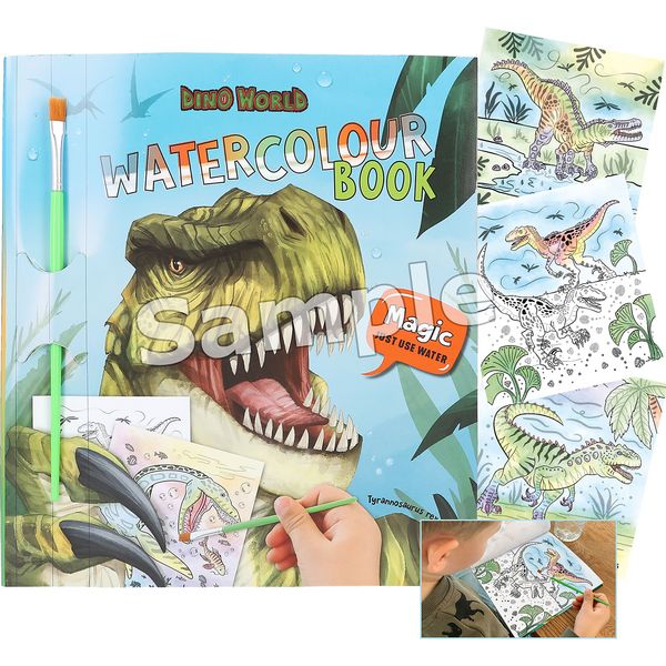 Produktbild: Dino World Watercolour Book