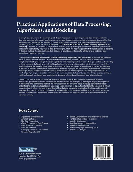 Produktbild: Practical Applications of Data Processing, Algorithms, and Modeling