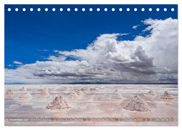 Produktbild: Peru und Bolivien - Traumlandschaften (Tischkalender 2026 DIN A5 quer), CALVENDO Monatskalender