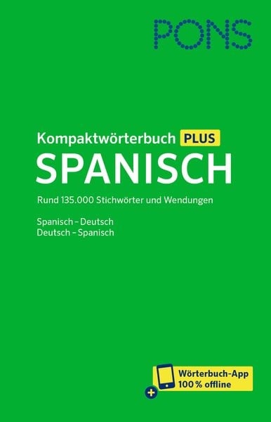 Produktbild: PONS Kompaktw&ouml;rterbuch Plus Spanisch