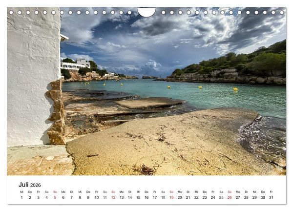 Produktbild: Wandern auf Menorca (Wandkalender 2026 DIN A4 quer), CALVENDO Monatskalender