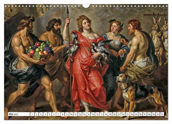 Produktbild: Mythologische Geschichten in barocker Pracht (Wandkalender 2027 DIN A3 quer), CALVENDO Monatskalender