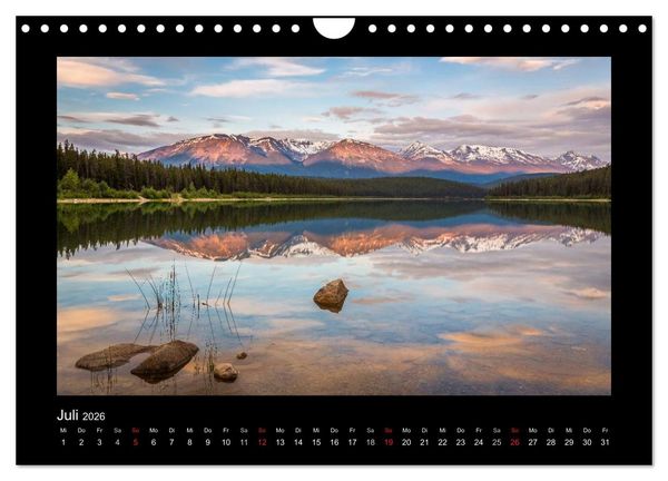 Produktbild: KANADA - Rocky Mountains (Wandkalender 2026 DIN A4 quer), CALVENDO Monatskalender