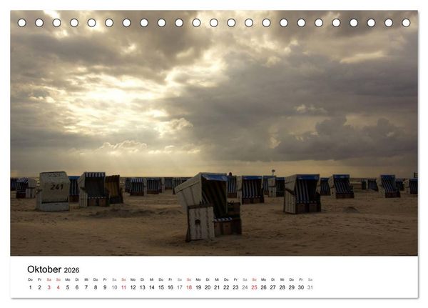 Produktbild: St. Peter Ording 2026 (Tischkalender 2026 DIN A5 quer), CALVENDO Monatskalender