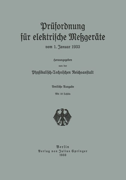 Produktbild: Pr&uuml;fordnung f&uuml;r elektrische Me&szlig;ger&auml;te