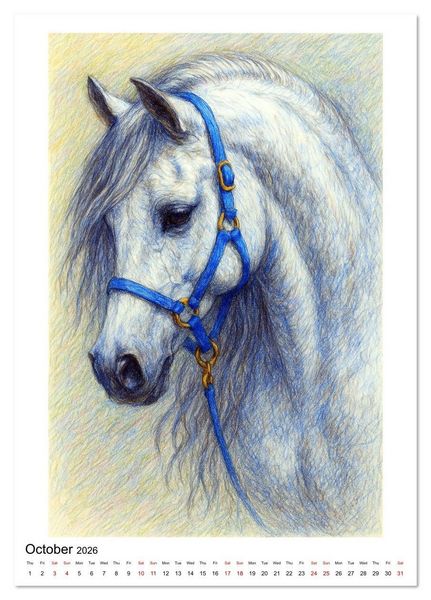 Produktbild: Enjoy Arabian Horses (Desk Calendar 2026 DIN A5 portrait), CALVENDO 12 Month DeskCalendar