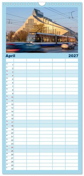 Produktbild: Familienplaner 2027 - Riga - Paris des Ostens mit 5 Spalten (Wandkalender, 21 x 45 cm) CALVENDO