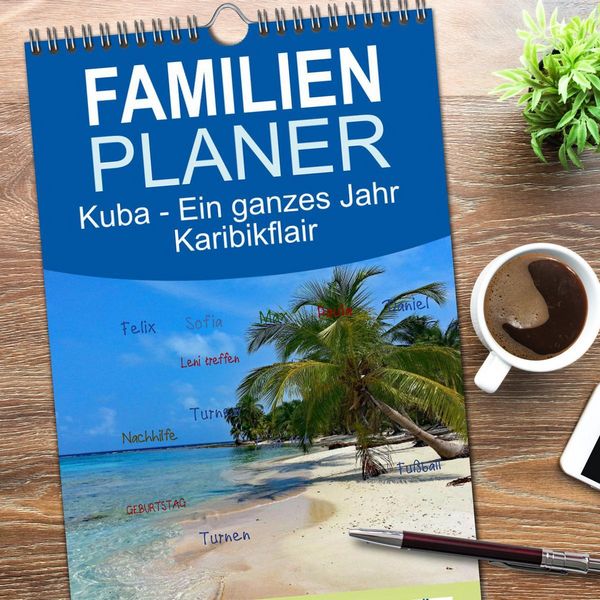 Produktbild: Familienplaner 2026 - Kuba - Ein ganzes Jahr Karibikflair mit 5 Spalten (Wandkalender, 21 x 45 cm) CALVENDO
