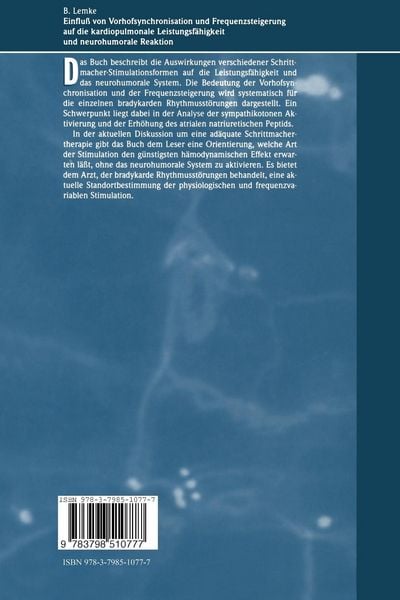 Produktbild: Einflu&szlig; von Vorhofsynchronisation und Frequenzsteigerung auf die kardiopulmonale Leistungsf&auml;higkeit und neurohumorale Reaktion