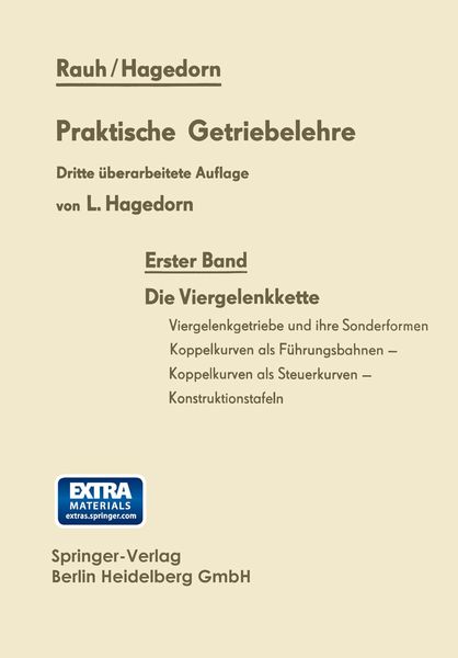 Praktische Getriebelehre, Taschenbuch von Kurt Rauh, Springer Berlin, 9783642949340