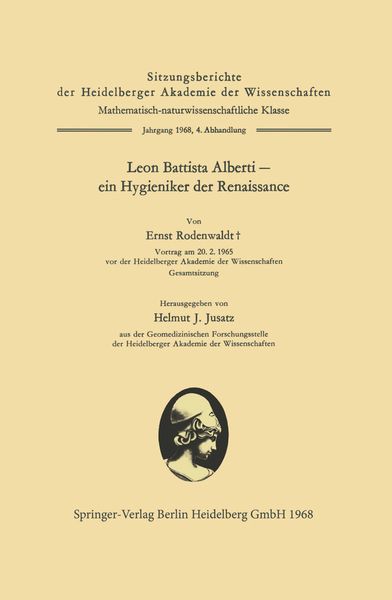 Produktbild: Leon Battista Alberti &mdash; ein Hygieniker der Renaissance