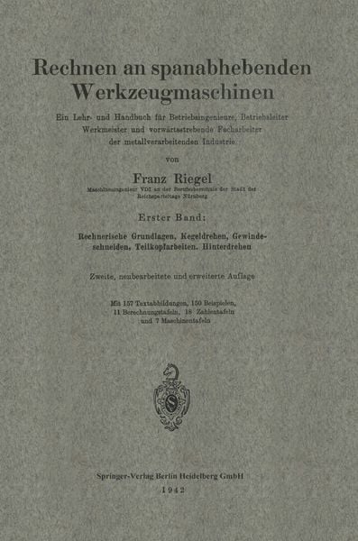 Produktbild: Rechnen an spanabhebenden Werkzeugmaschinen