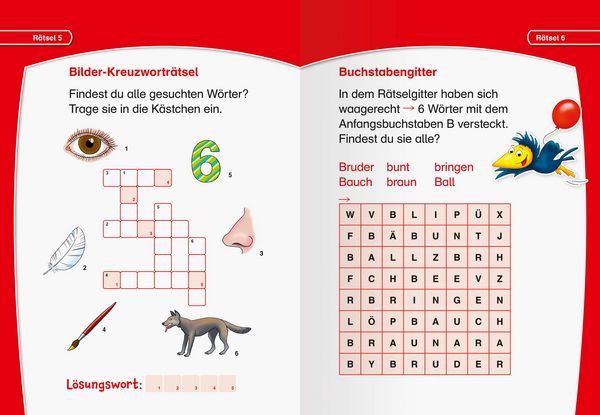 Produktbild: Leserabe R&auml;tselspa&szlig; - Kreuzwortr&auml;tsel zum Lesenlernen (1. Lesestufe)