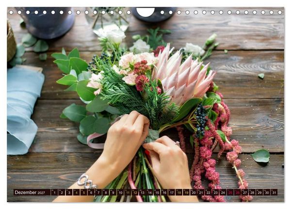 Produktbild: FLORISTIK - Im Reich der Blumen (Wandkalender 2027 DIN A4 quer), CALVENDO Monatskalender