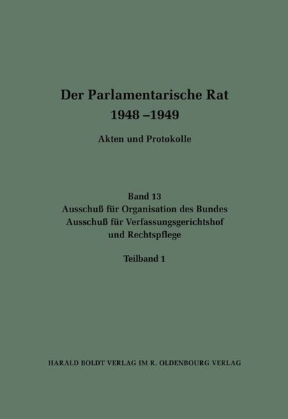 Produktbild: Ausschu&szlig; f&uuml;r Organisation des Bundes / Ausschu&szlig; f&uuml;r Verfassungsgerichtshof und Rechtspflege
