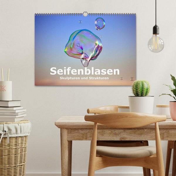 Produktbild: Seifenblasen Skulpturen und Strukturen (Wandkalender 2026 DIN A3 quer), CALVENDO Monatskalender