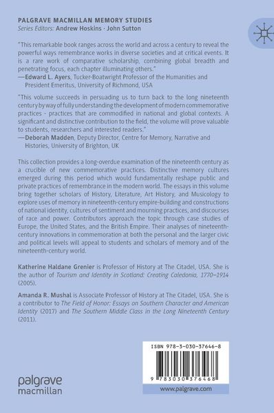 Produktbild: Cultures of Memory in the Nineteenth Century
