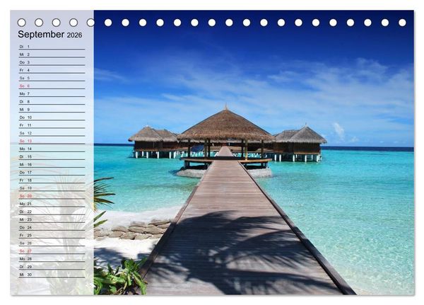 Produktbild: S&uuml;dseetr&auml;ume. Paradiese im Pazifik (Tischkalender 2026 DIN A5 quer), CALVENDO Monatskalender