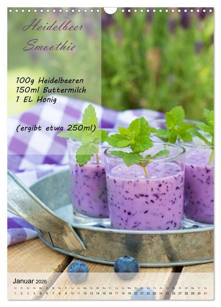 Produktbild: Smoothies zum Selbermachen (Wandkalender 2026 DIN A3 hoch), CALVENDO Monatskalender