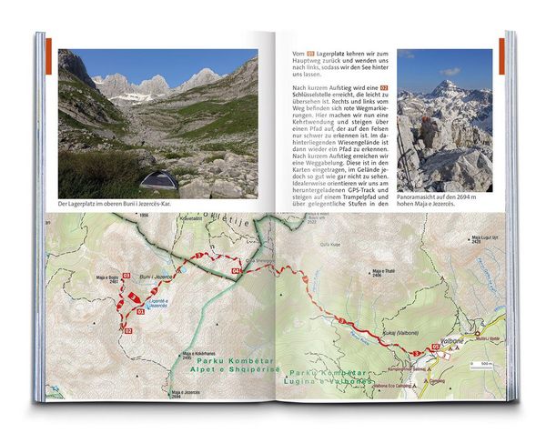 Produktbild: KOMPASS Wanderf&uuml;hrer Albanien, 50 Touren mit Extra-Tourenkarte