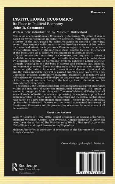 Produktbild: Institutional Economics