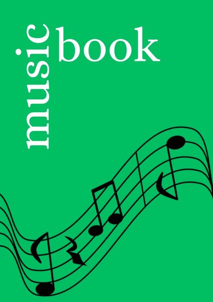 Produktbild: Music Book: DIN A4 Staff Book | 300 Pages with 12 Staves / Systems per Sheet | Paper 90g/m&sup2;