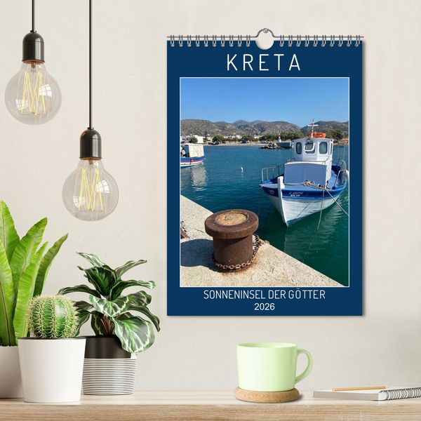 Produktbild: KRETA SONNENINSEL DER G&Ouml;TTER (Wandkalender 2026 DIN A4 hoch), CALVENDO Monatskalender