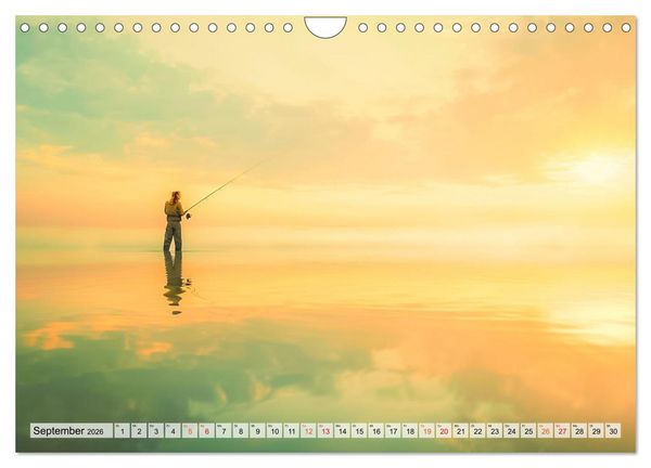 Produktbild: Angeln und Fischen Impressionen (Wandkalender 2026 DIN A4 quer), CALVENDO Monatskalender